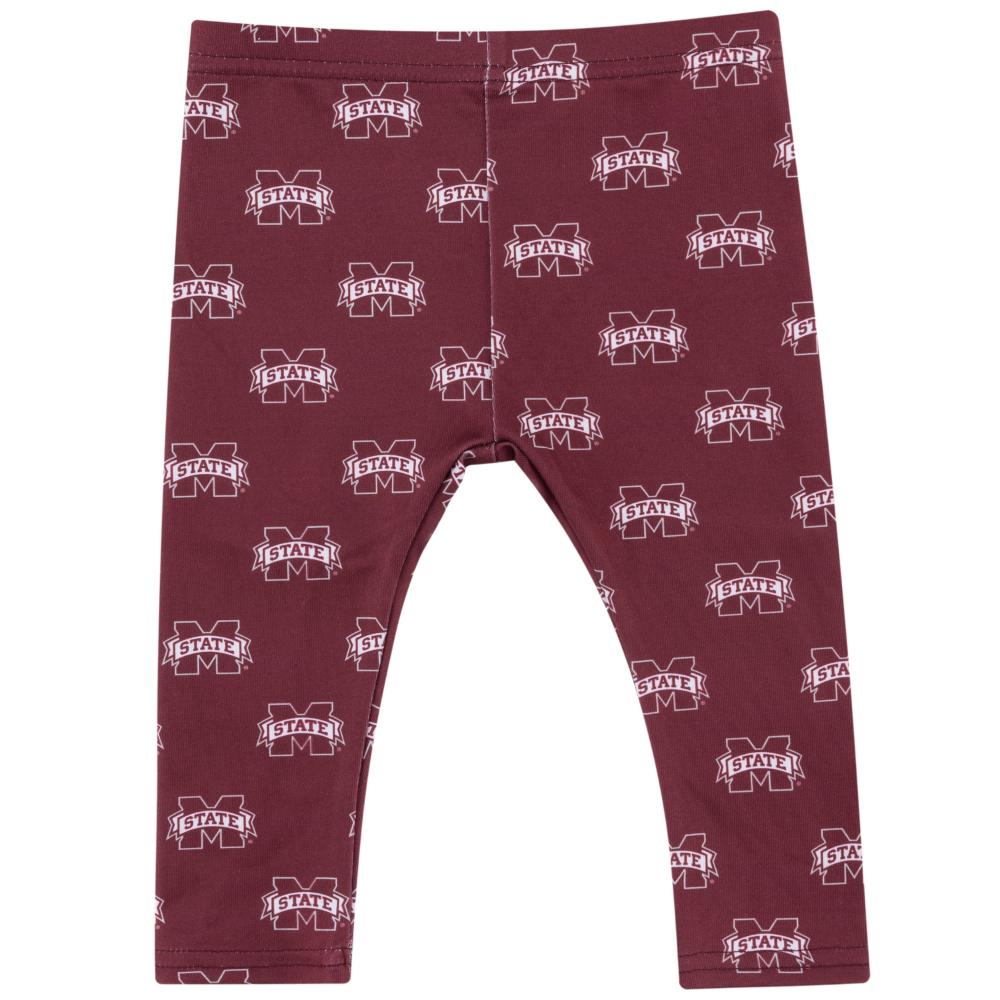 Bulldogs Mississippi State Zoozatz Infant Leggings Alumni Hall